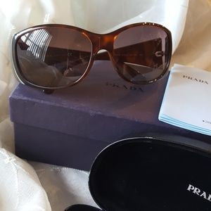 brown Prada sunglasses